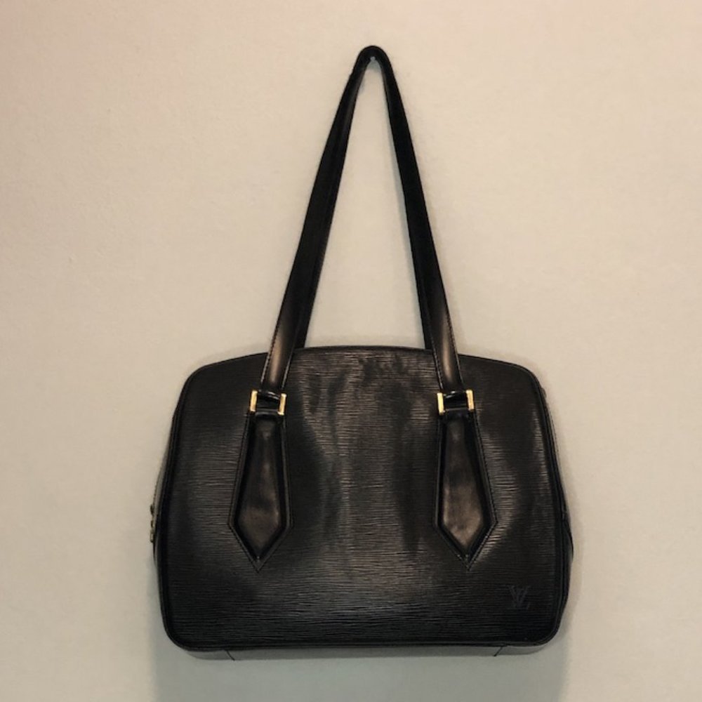 Louis Vuitton Black Epi Noir Voltaire Bag